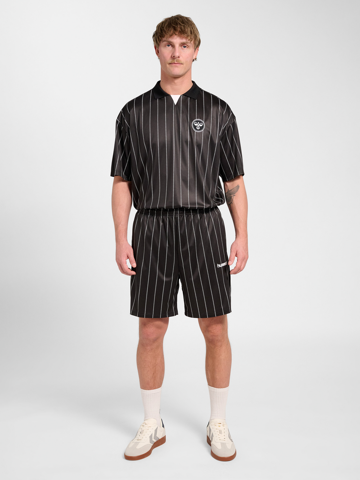 Chevron Pinstripe Shorts