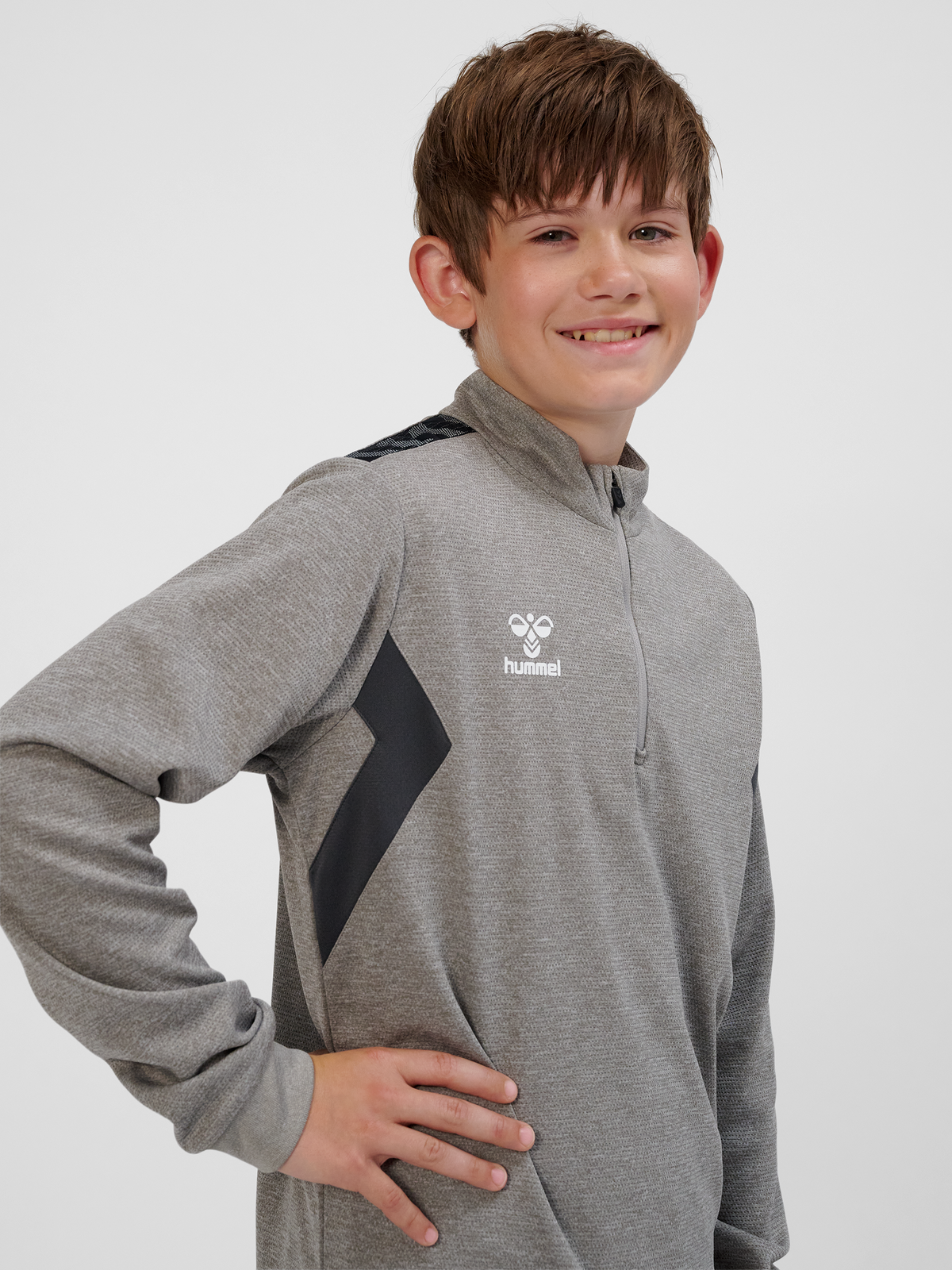 hmlAUTHENTIC HALF ZIP SWEAT KIDS