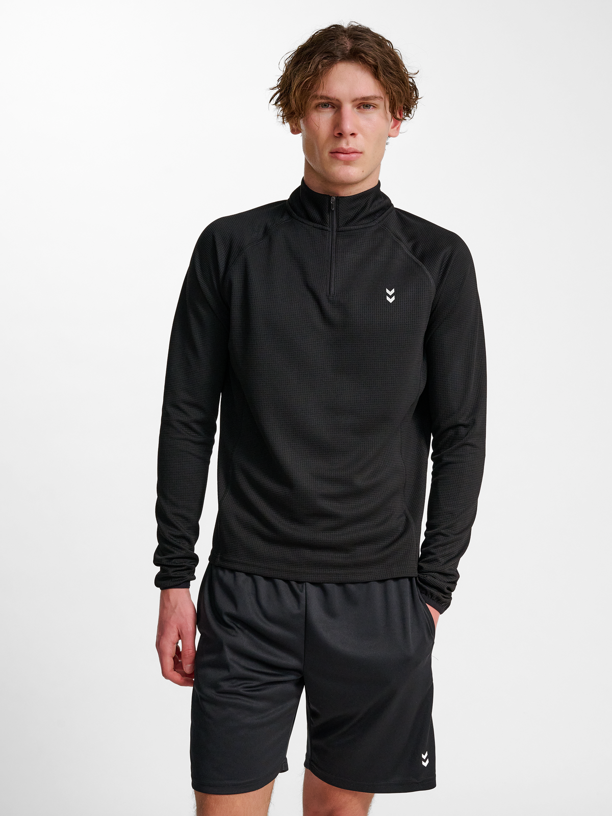 hmlPULSE HALF ZIP MIDLAYER