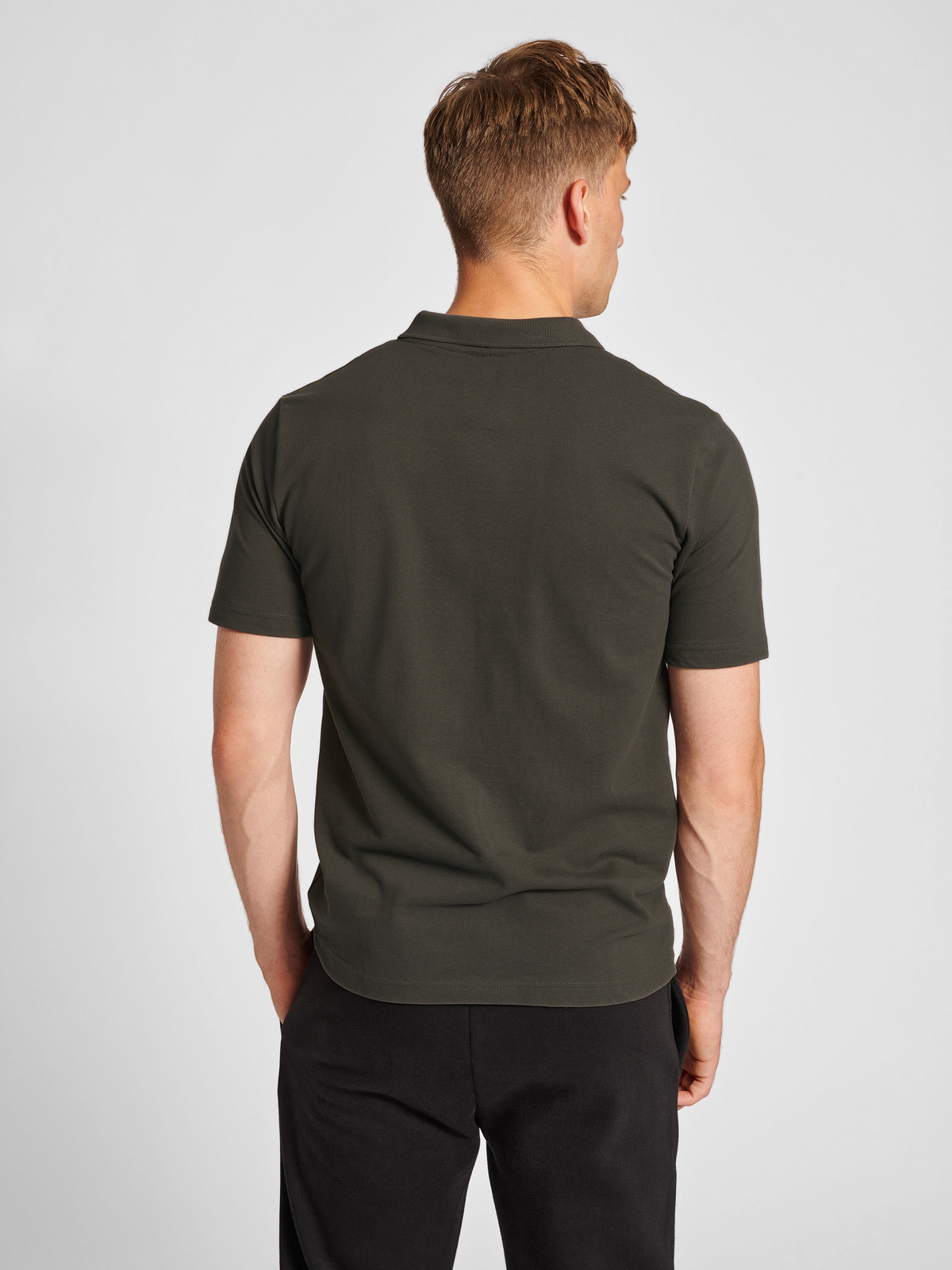 hmlRED STRETCH POLO