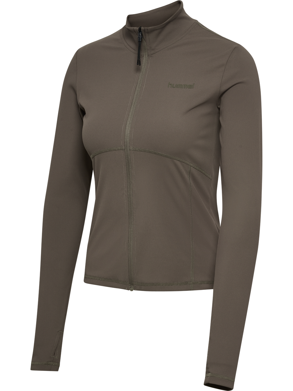 hmlPRIMA W RIB ZIP BLOUSE