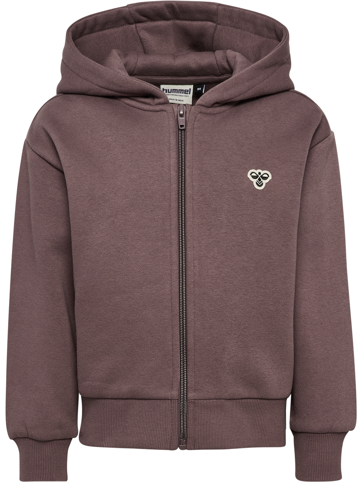 hmlJR LOOSE ZIP HOODIE BEE